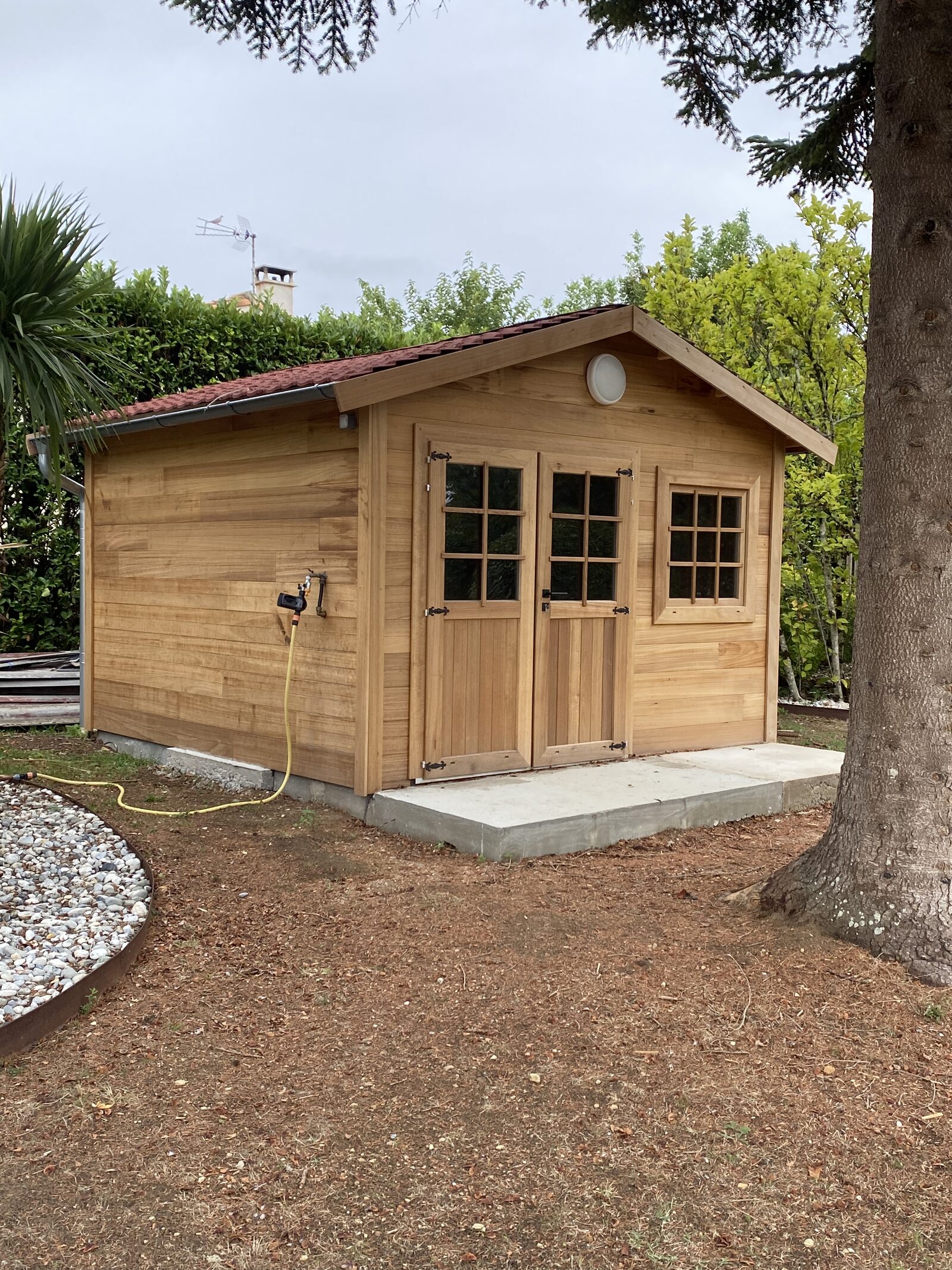 Local technique après rénovation en bois